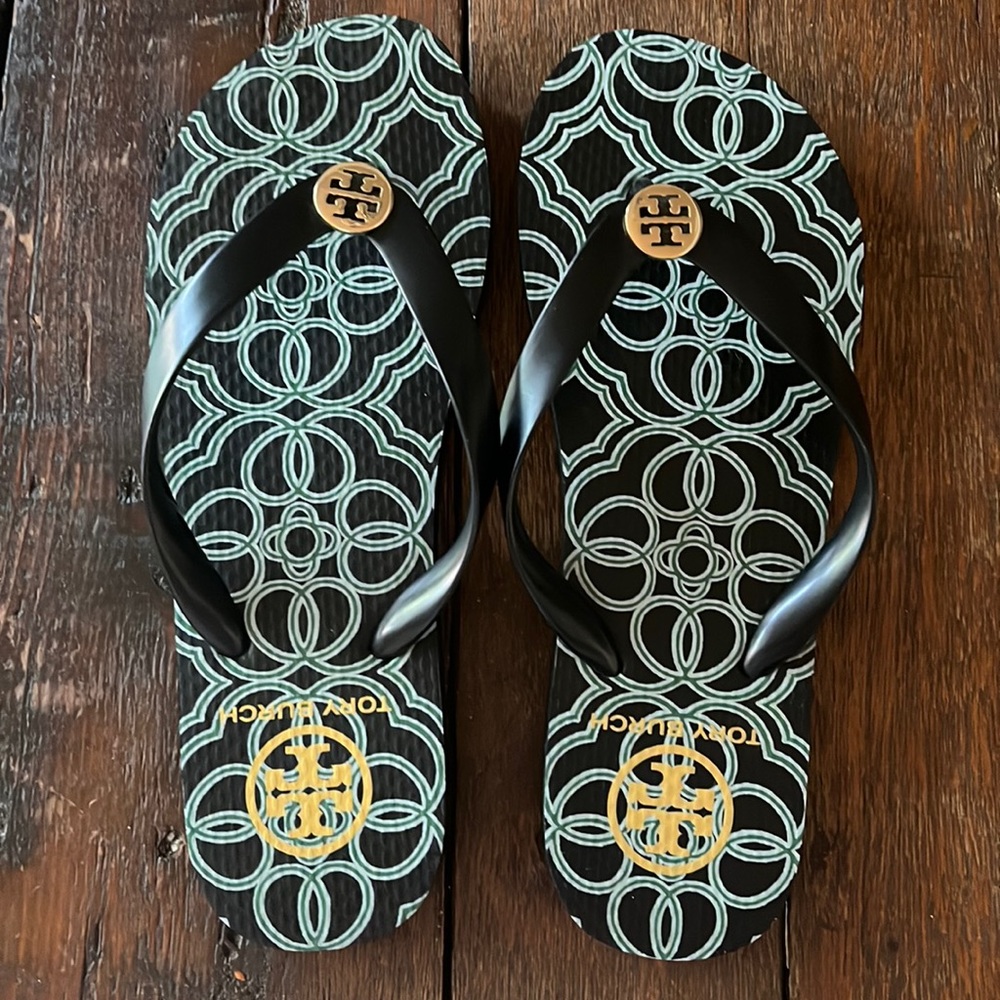 Tory Burch flip flops (Worn a few times)